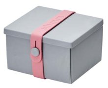 Uhmm Box vierkant Light Grey - Pink